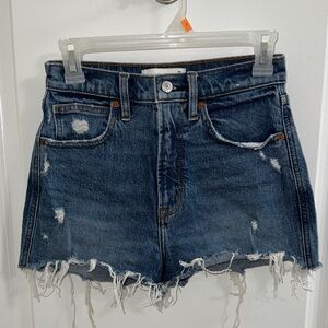 Abercrombie & Fitch Blue Jean Mom Shorts